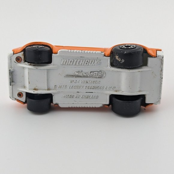 1975 Matchbox Superfast No 34 Vantastic dieacast orange - Picture 2 of 4